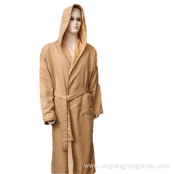 Luxury suede Breathable comfort Hotel microfiber bathrobe